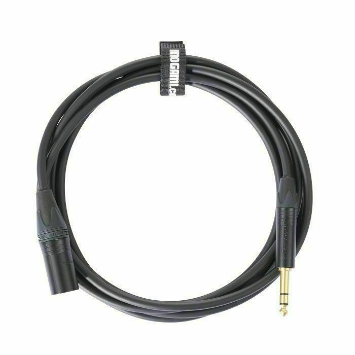 MOGAMI - Mogami 1/4-Inch TRS Jack To Male XLR Cable With Neutrik Black & Gold Connectors (3m)