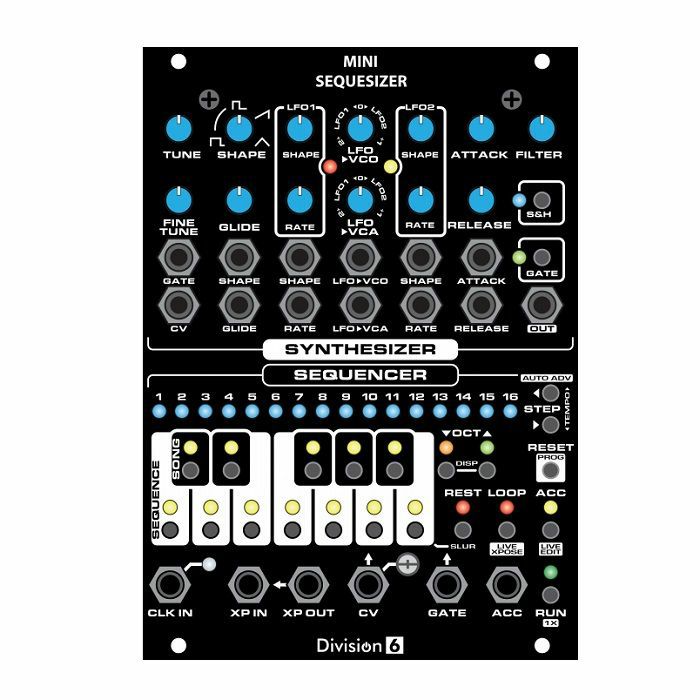 DIVISION 6 - Division 6 Mini Sequesizer Sequencer & Synth Voice Module