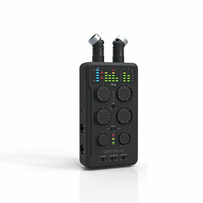 IK MULTIMEDIA - IK Multimedia iRig Pro Quattro I/O 4in/2out Portable Audio & MIDI Interface