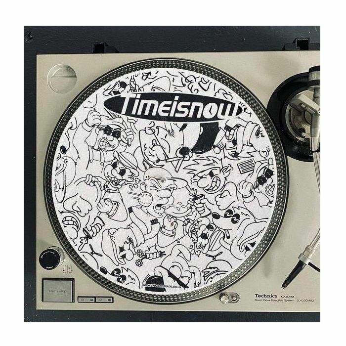 TIME IS NOW - Time Is Now 12" Vinyl Record Slipmats (pair, white & black)