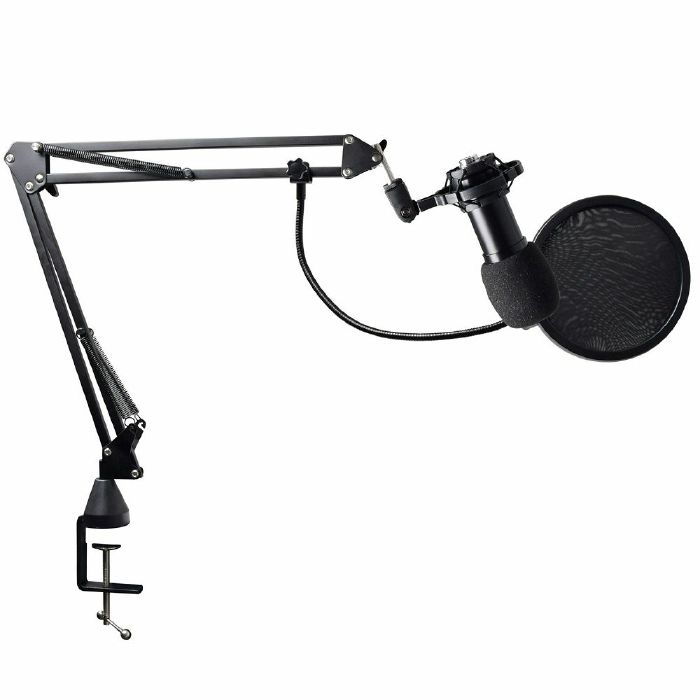 CITRONIC - Citronic SMK-7 Studio Condenser Microphone Kit (shock mount/pop filter/pop shield/XLR lead/mount with clamp)