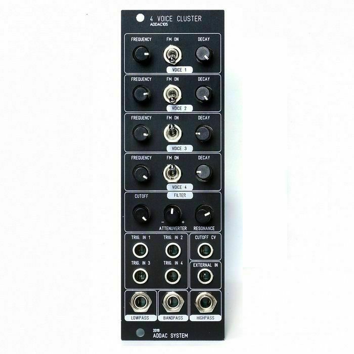 ADDAC SYSTEM - ADDAC System ADDAC105 4 Voice Cluster Module (black faceplate) (B-STOCK)
