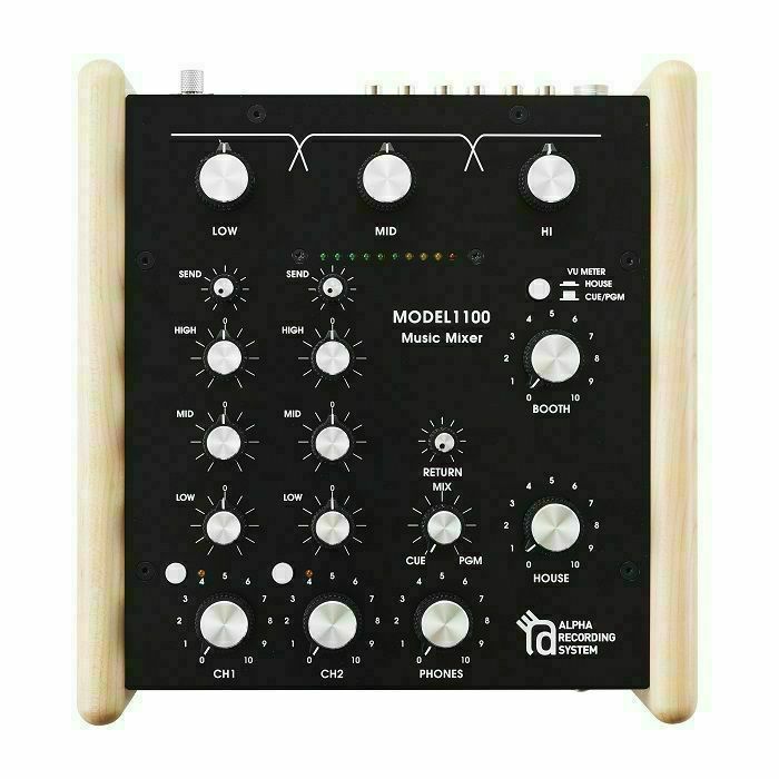 ALPHA RECORDING SYSTEM - Alpha Recording System MODEL1100W 2-Channel Rotary DJ Mixer (with wooden-side panels) (B-STOCK)