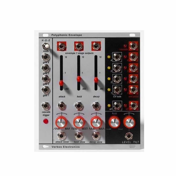 VERBOS ELECTRONICS - Verbos Electronics Polyphonic Envelope Quad Attack-Hold-Decay Envelope Module