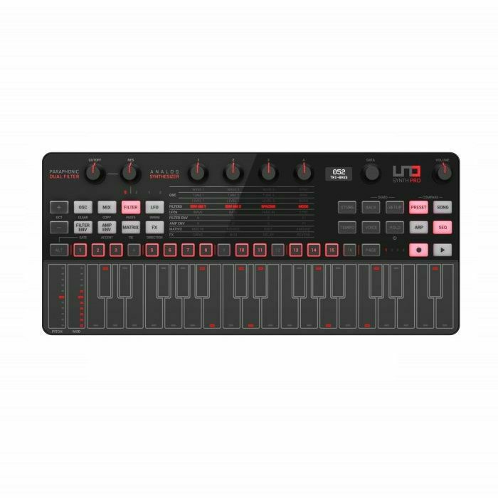 IK MULTIMEDIA - IK Multimedia UNO Synth Pro Desktop 32-Key Paraphonic Dual-Filter Analogue Synthesiser (black edition) (B-STOCK)