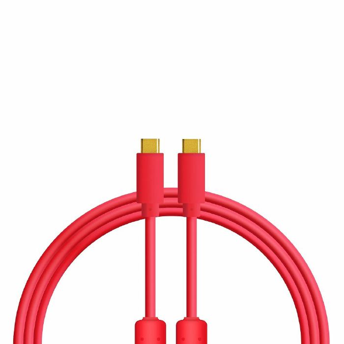 DJ TECH TOOLS - DJ Tech Tools USB-C To USB-C Chroma Cable (single, 1m, red)