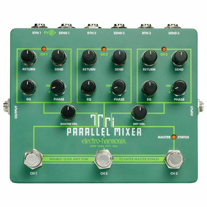ELECTRO HARMONIX - Electro Harmonix Tri Parallel Mixer Effects Loop Mixer & Switcher Effects Pedal (B-STOCK)