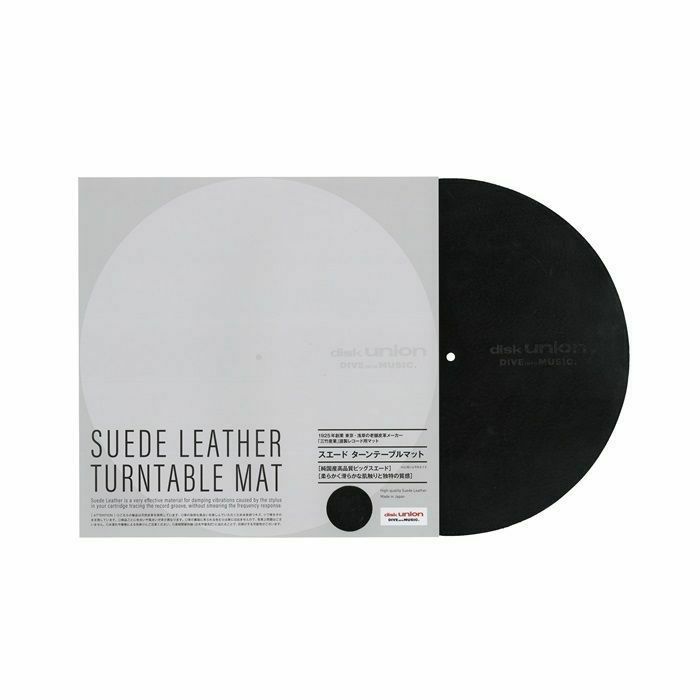 DISK UNION - Disk Union Suede Leather Mat For Turntables (single, black)