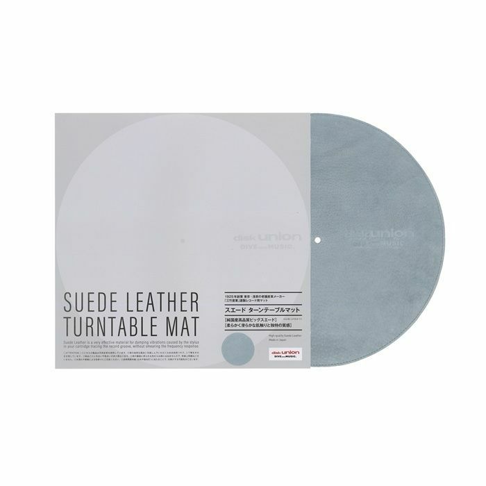 DISK UNION - Disk Union Suede Leather Mat For Turntables (saxe blue, single)
