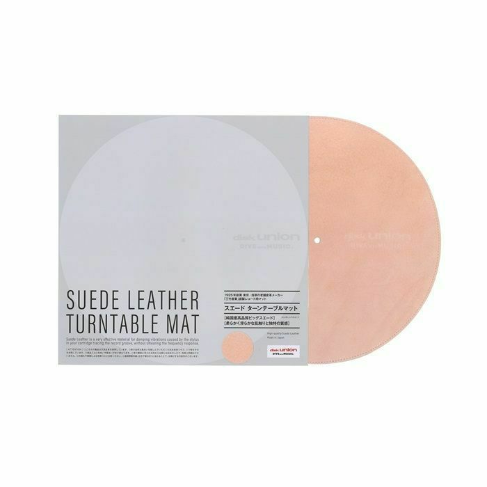 DISK UNION - Disk Union Suede Leather Mat For Turntables (pink, single)