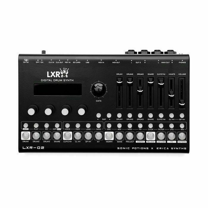 ERICA SYNTHS/SONIC POTIONS - Erica Synths/Sonic Potions LXR-02 Digital Drum Synthesiser & Sequencer (black) (B-STOCK)