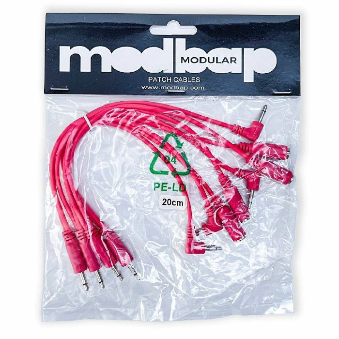 MODBAP MODULAR - Modbap Modular Divvy 8" Split Patch Cables (20cm, pack of 4, pink)