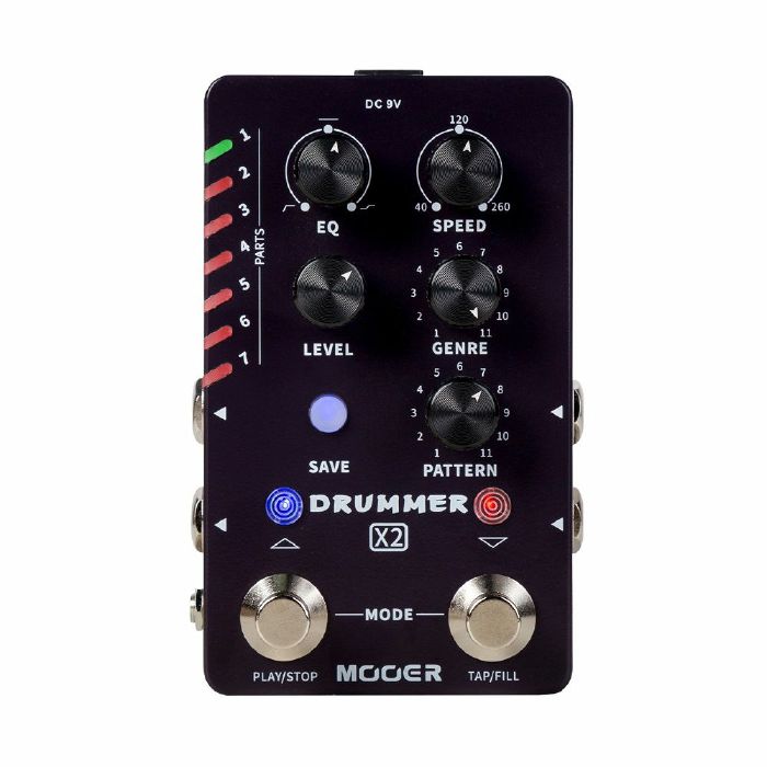 Mooer Audio Drummer X2 Dual Drum Machine Effects Pedal at Juno Records.
