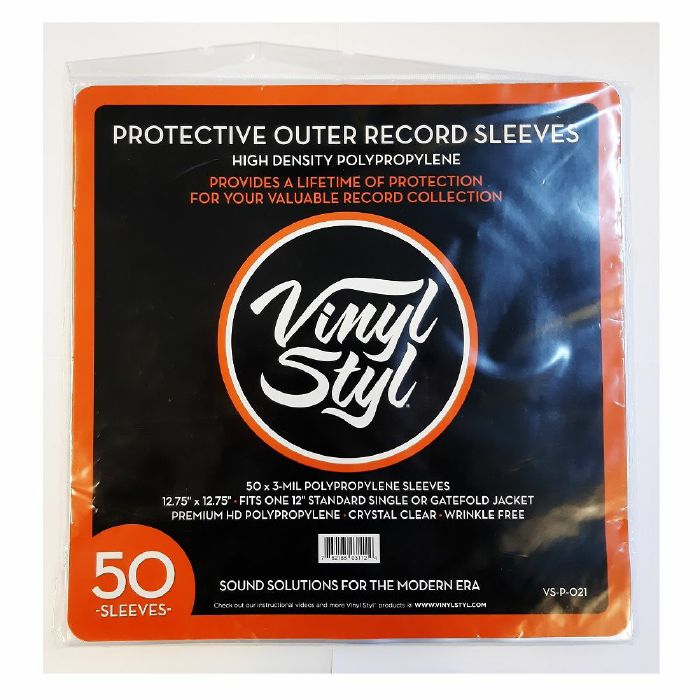100 12 Record Outer Sleeves - Industry Standard 3mil Thick Polyethylene - 12 3/