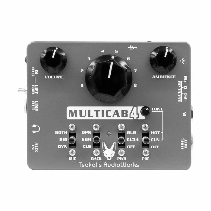 TSAKALIS AUDIOWORKS - Tsakalis AudioWorks MultiCab 4 Cabinet Simulator & Preamp Effects Pedal