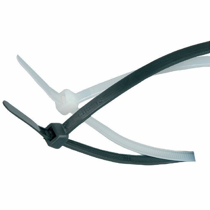 MERCURY - Mercury 2.5 x 200mm Cable Ties (black, pack of 100)