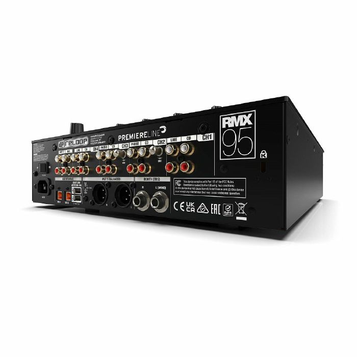 Reloop RMX-95 4+1-Channel Digital Club DJ Mixer With 24-Bit Dual Interface