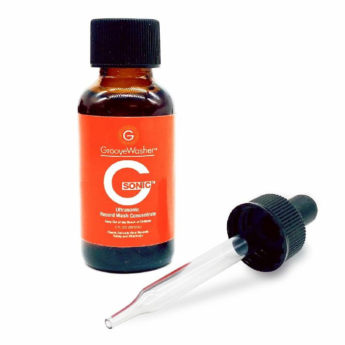 Groovewasher G-Sonic Ultrasonic Concentrate Vinyl Record Cleaning Fluid  (1oz bottle) at Juno Records.