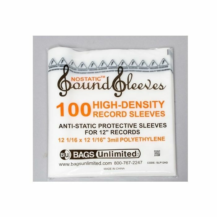 Bags Unlimited 12 HighDensity Polyethylene Vinyl Record Inner Sleeves