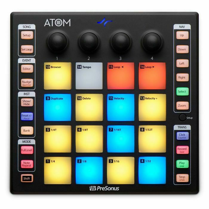 PRESONUS - Presonus Atom Production & Performance Pad Controller With Studio One Artist Production Software (black) (B-STOCK)