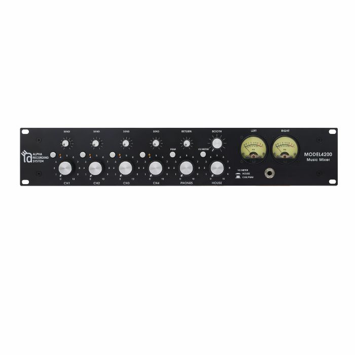 Alpha Recording System MODEL4200 Rackmount 4Channel Rotary DJ Mixer at