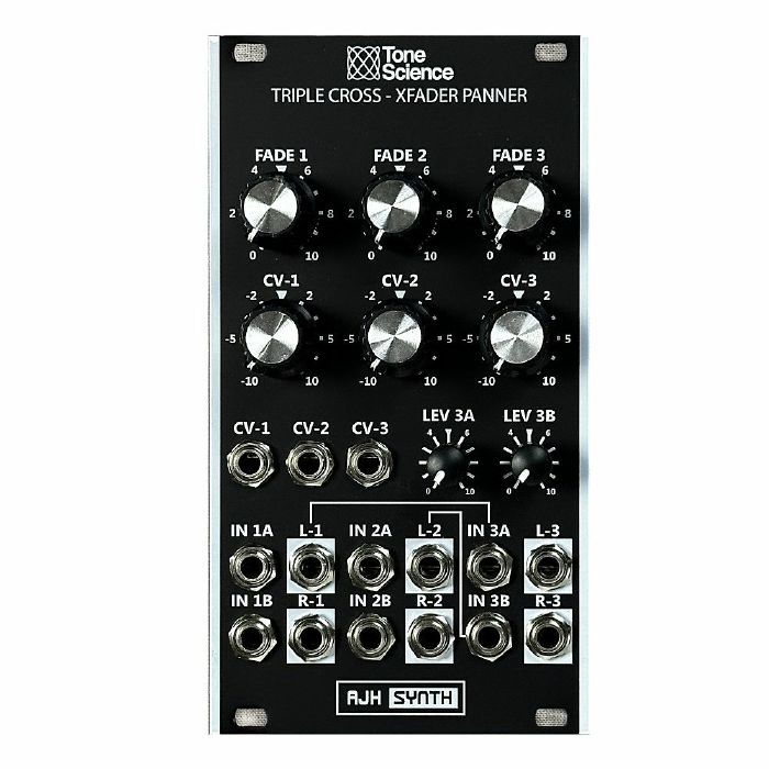 AJH SYNTH/TONE SCIENCE - AJH Synth/Tone Science Triple Cross XFader Panner Module (black)
