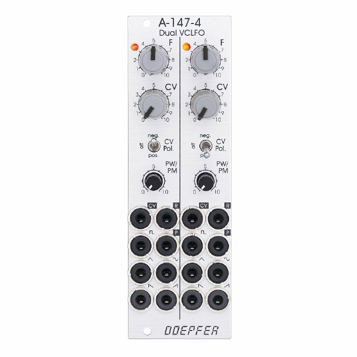 DOEPFER - Doepfer A-147-4 Dual VCLFO Dual Voltage Controlled Low Frequency Oscillator Module (silver)