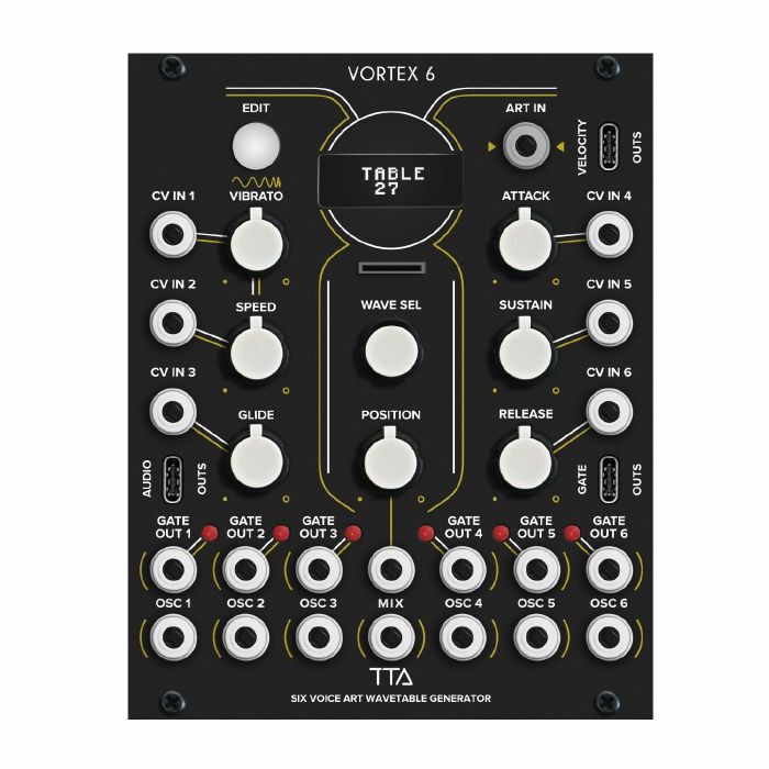 TIPTOP AUDIO - TipTop Audio Vortex 6 6-Voice ART Wavetable Generator Module