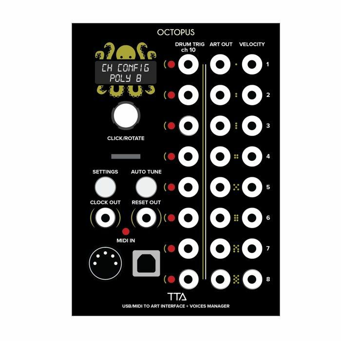 TIPTOP AUDIO - TipTop Audio Octopus USB/MIDI To ART Interface & Voice Manager Module