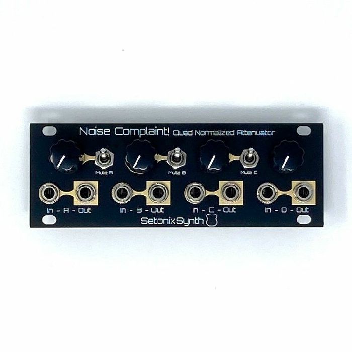 SETONIXSYNTH - SetonixSynth Noise Complaint 1U Quad Normalized Attenuator Module