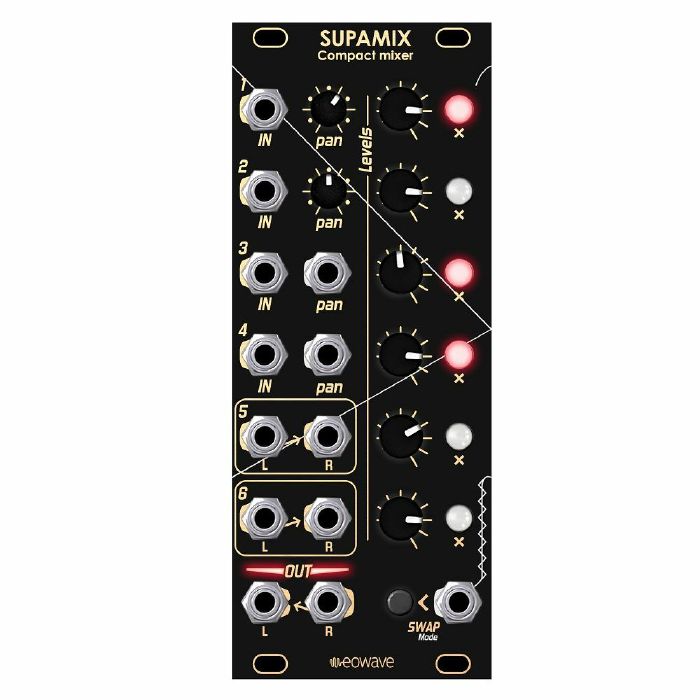 EOWAVE - Eowave Supamix Compact Stereo Mixer Module With Advanced Mute Control