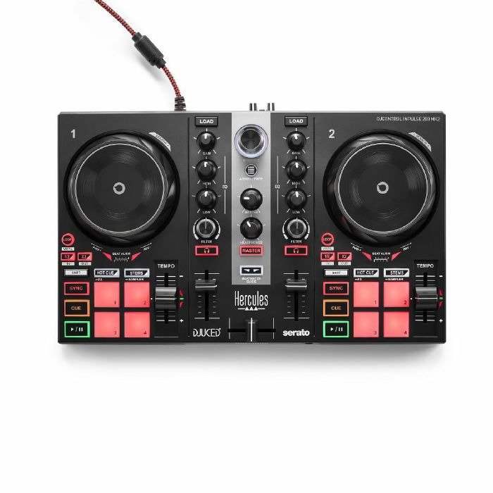 HERCULES - Hercules DJControl Inpulse 200 MK2 2-Deck DJ Controller With DJUCED & Serato DJ Lite