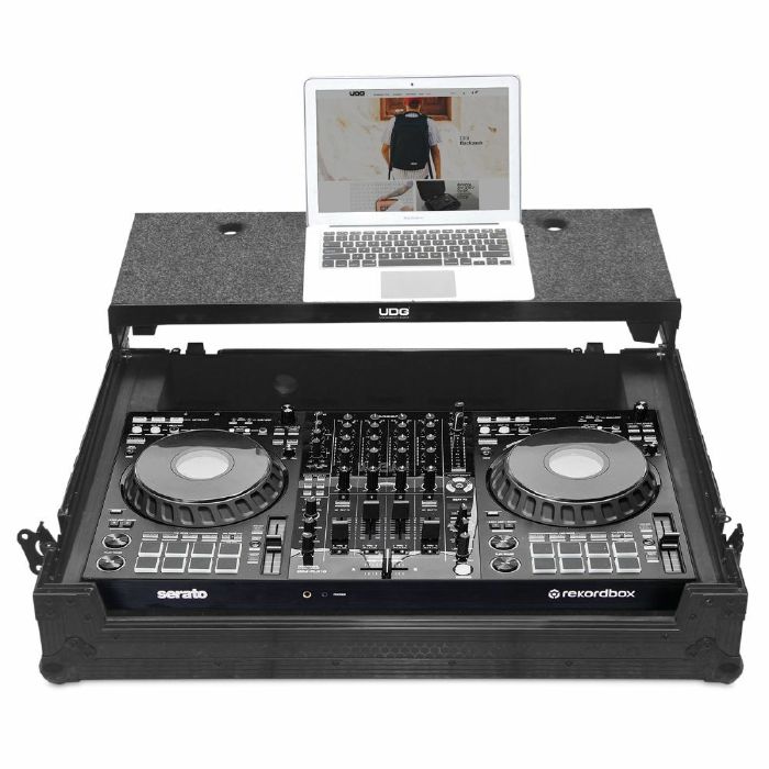 UDG - UDG Ultimate Pioneer DJ DDJ-FLX10 Flightcase Plus Laptop Shelf & Wheels