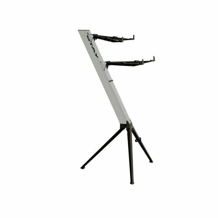STAY - Stay Intruder/02 2-Tier Keyboard Synthesiser Column Stand (silver)