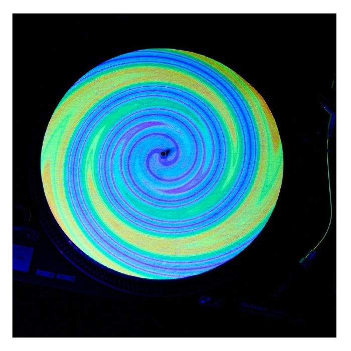 Glowtronics Planetary Swirl 12" Vinyl Record UV Blacklight Slipmats (pair)