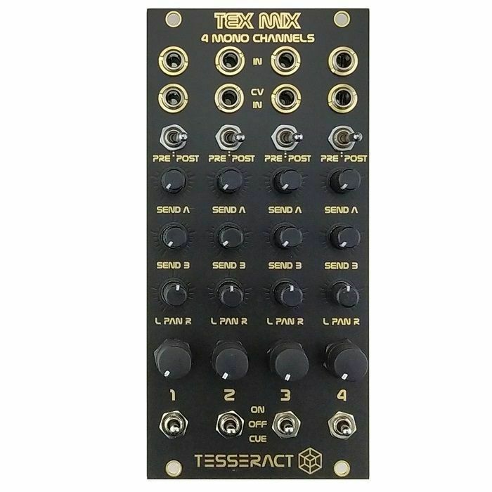 TESSERACT MODULAR - Tesseract Modular Tex Mix 4 Mono Channels Expandable Mixer Module (B-STOCK)