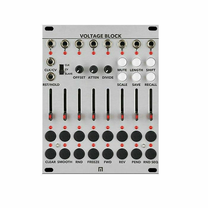 MALEKKO - Malekko Voltage Block 8-Channel 16-Stage CV Sequencer Module (silver faceplate) (B-STOCK)