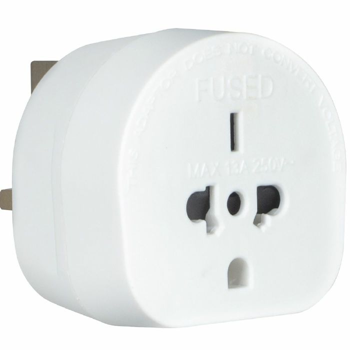 Eagle UK Tourist World To UK Plug-In Travel Adapter (white)