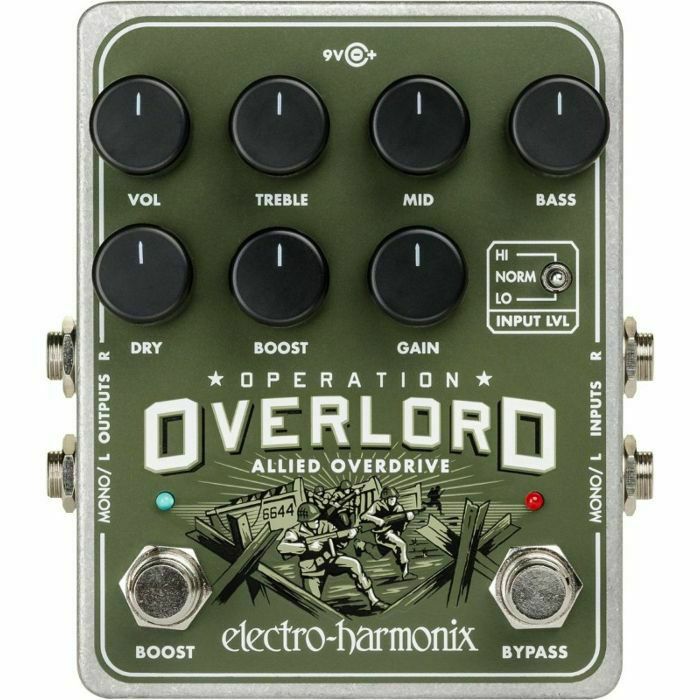 ELECTRO HARMONIX - Electro Harmonix Operation Overlord Allied Stereo Overdrive Effects Pedal (B-STOCK)