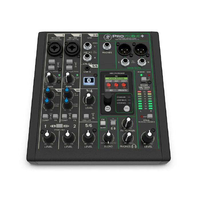 Mackie ProFX6v3+ 6-Channel Analogue Studio Mixer With 2x4 USB-C Audio Interface