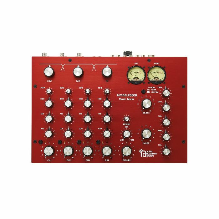 ALPHA RECORDING SYSTEM - Alpha Recording System MODEL9500 4-Channel Rotary DJ Mixer (red, 25th anniversary limited edition)
