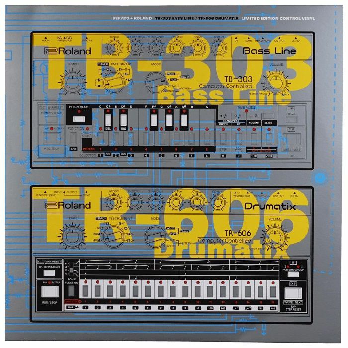 Serato Roland TB-303 Bassline & TR-606 Drumatix 12 Control Vinyl 